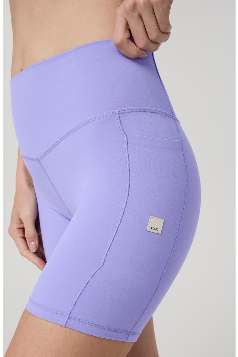 AllTheForm Pocket Bike Shorts, Alternate, color, HYACINTH