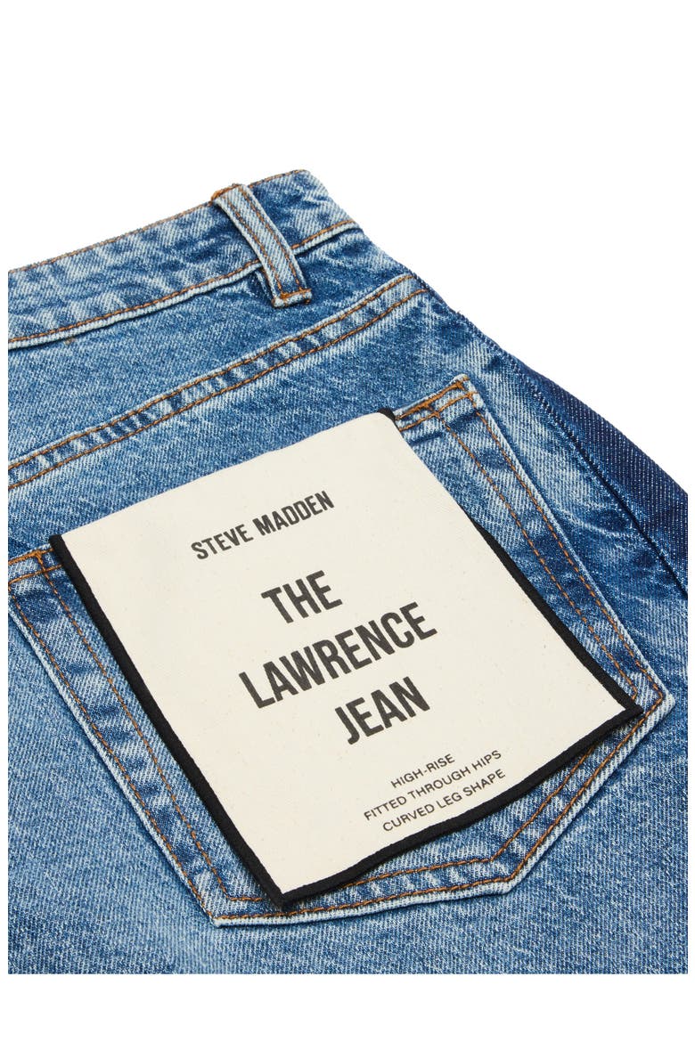 Lawrence High Waist Curved Leg Boyfriend Jeans, Alternate, color, IMPERIAL BLUE