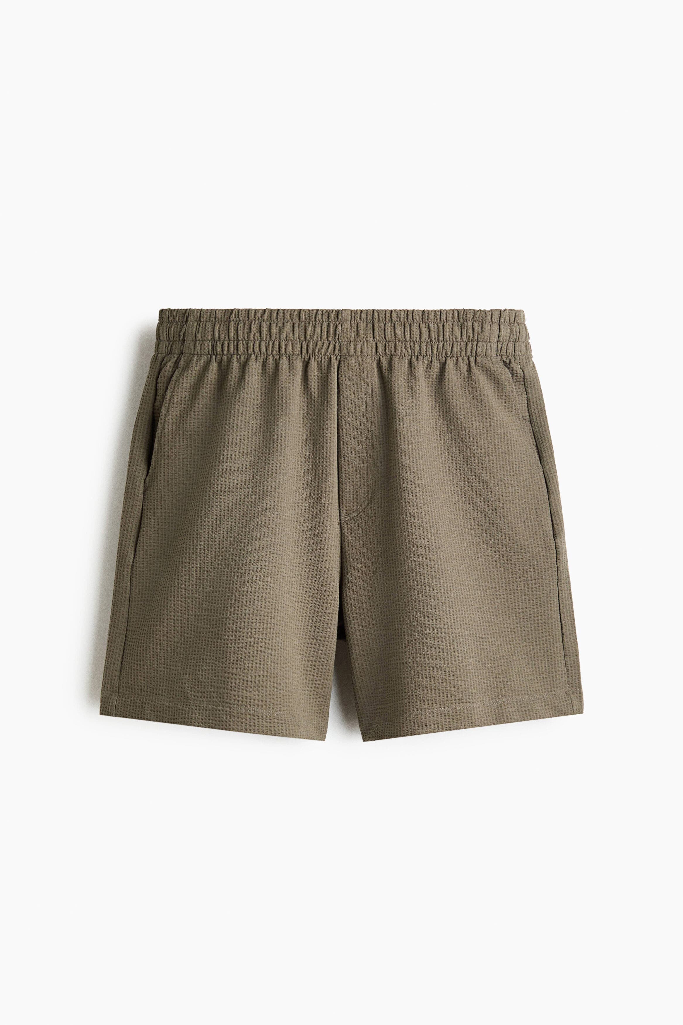 Relaxed Fit Waffled Shorts - image 5