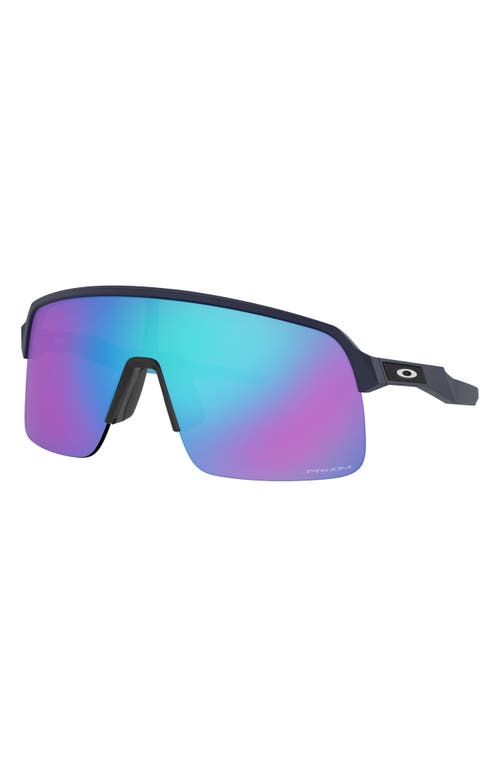 Oakley Sutro Lite 139mm Prizm™ Wrap Shield Sunglasses In Matte Navy/prizm Sapphire