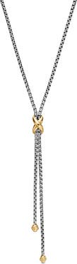 David Yurman Petite X Lariat 18K Gold Y-Necklace
