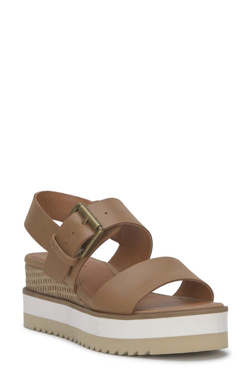 Shop Lucky Brand Turoma Platform Wedge Slingback Sandal In Tuscany