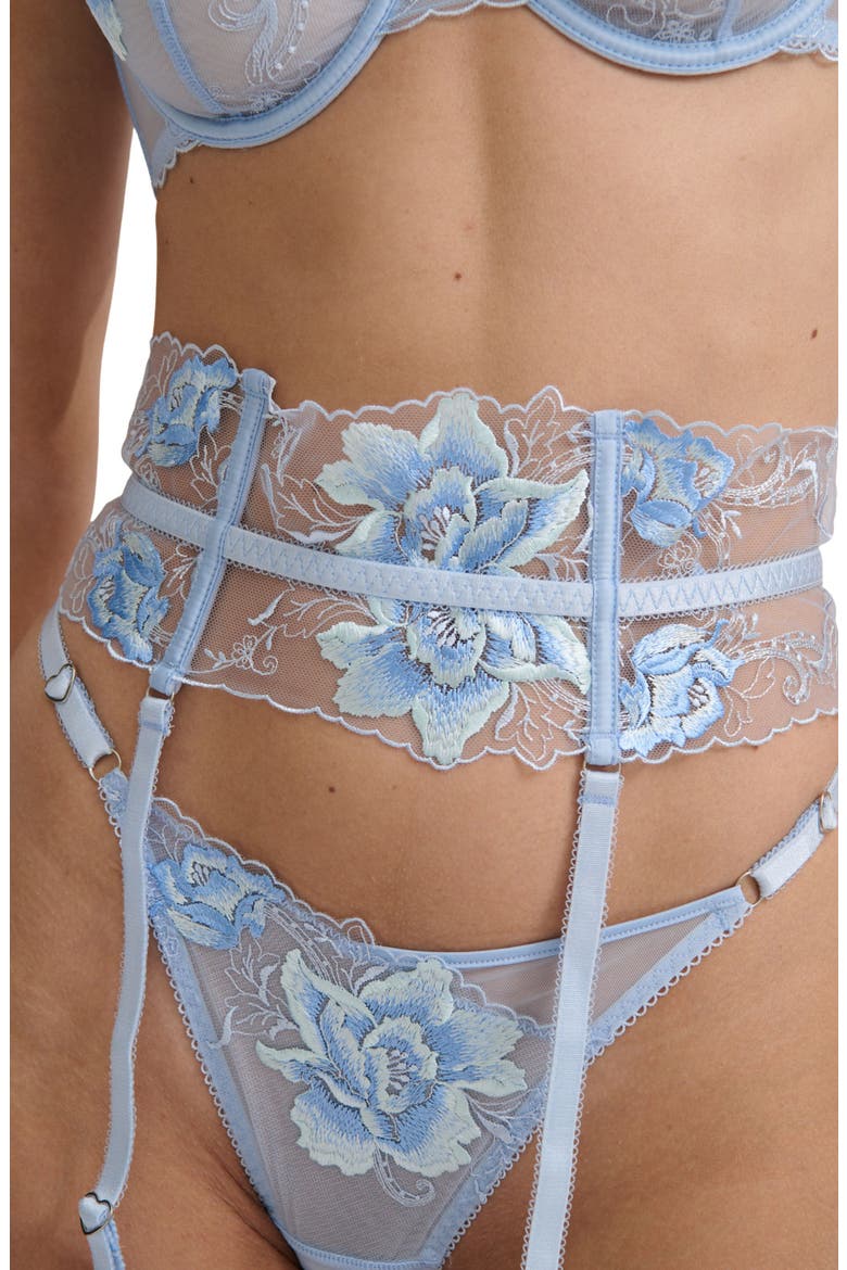 Belle Garter Belt, Alternate, color, ICE