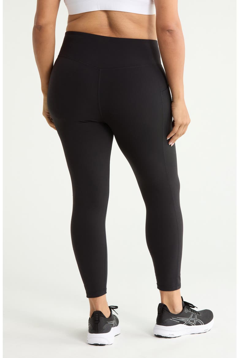 Studio Luxe High Waist 7/8 Leggings, Alternate, color, BLACK