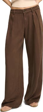 Lucky Brand Double Pleated Wide Leg Trouser Jeans