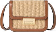 Loeffler Randall Desi Woven Raffia & Leather Shoulder Bag