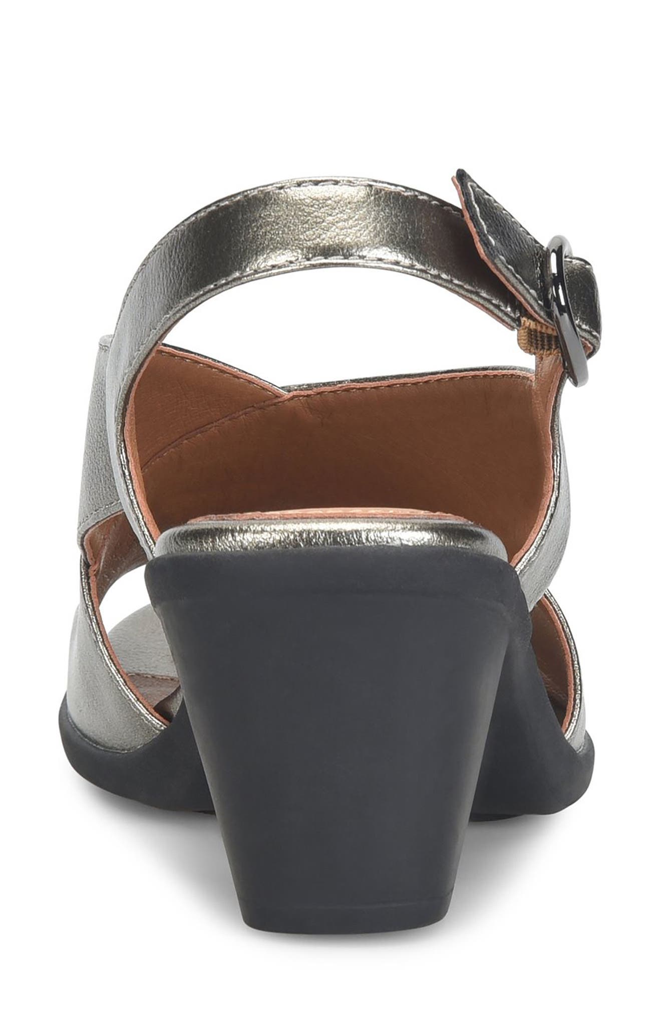 EUROSOFT Kylie Slingback Sandal, Alternate, color, Pewter