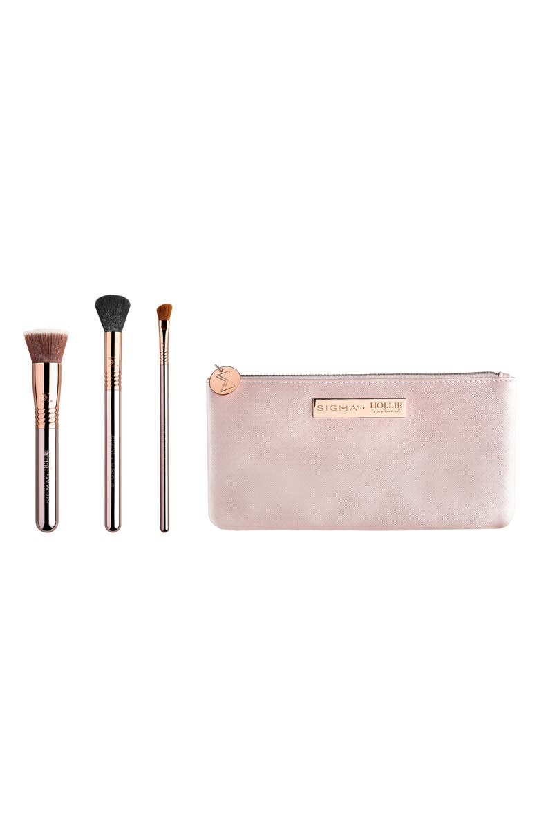 Sigma Beauty x Hollie Woodward On the Glow Brush Set, Main, color, 