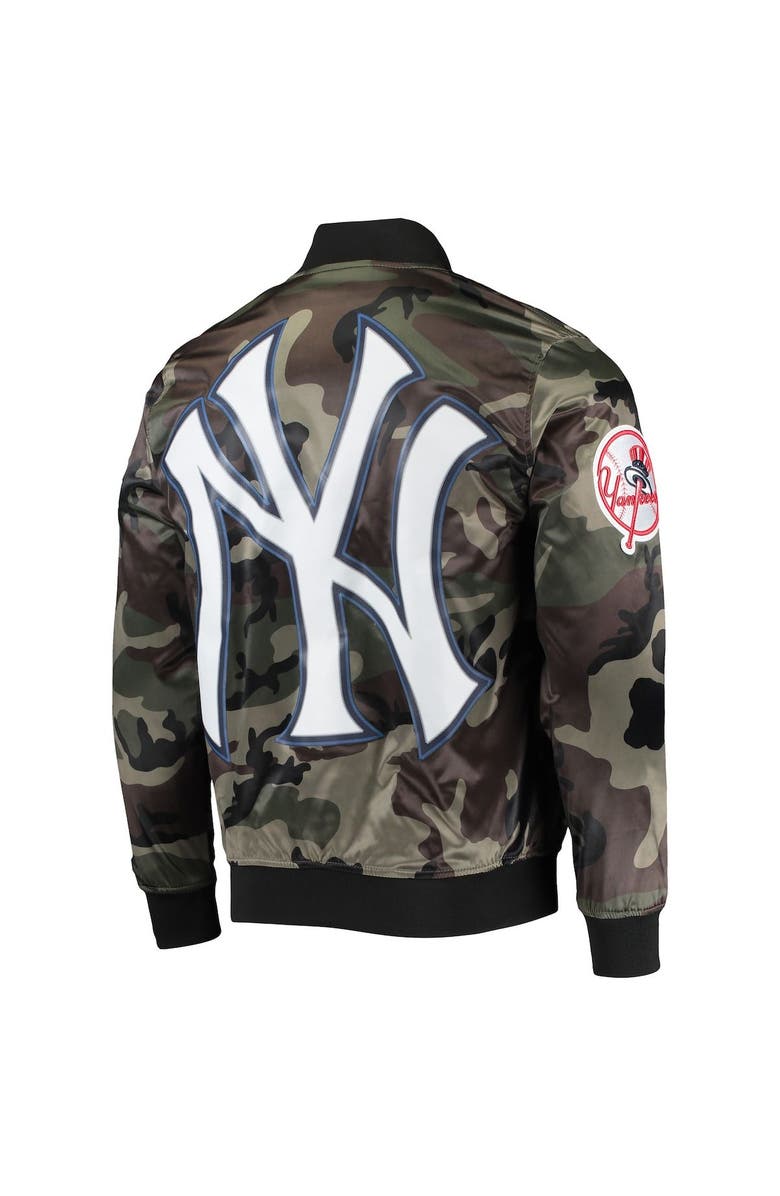 PRO STANDARD Men's Pro Standard Camo New York Yankees Satin Full-Snap Jacket, Alternate, color, 