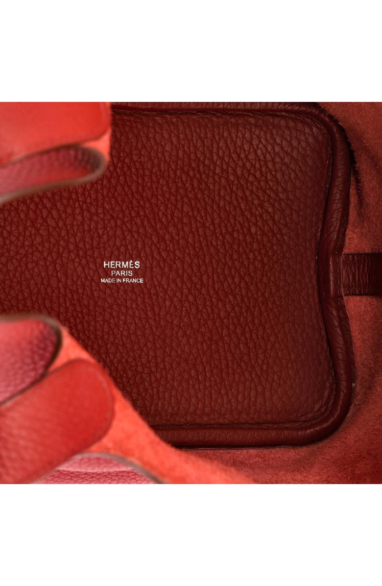 Pre-Owned Hermes Picotin Lock Bag Clemence PM, Alternate, color, Rouge Garance