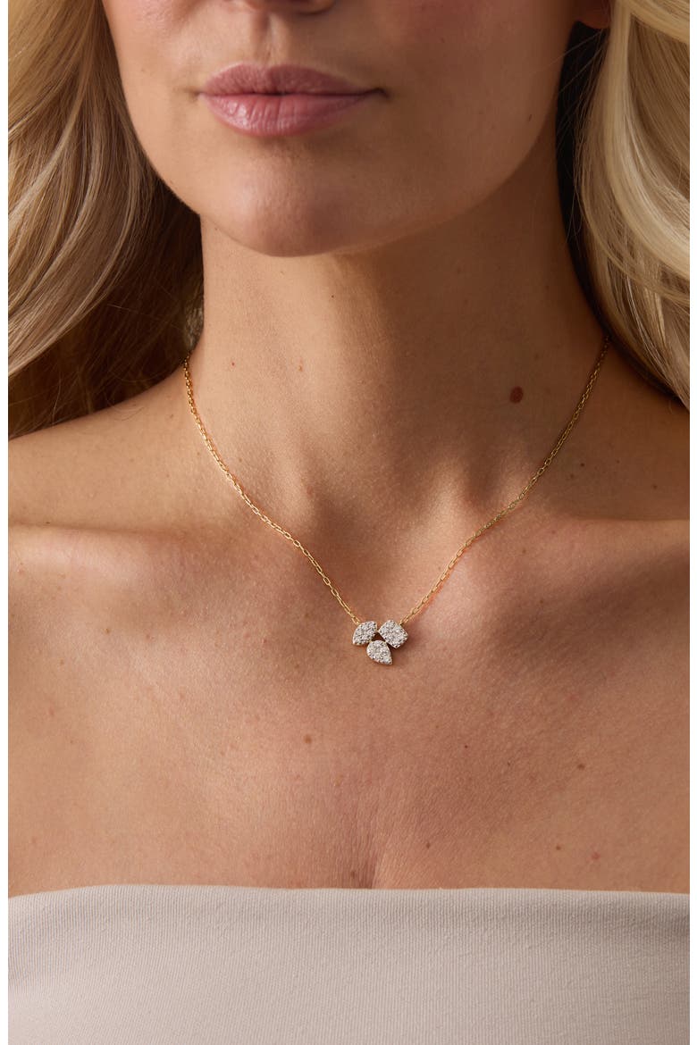 Reverie Diamond Pendant Necklace, Alternate, color, D0.68 18KYG