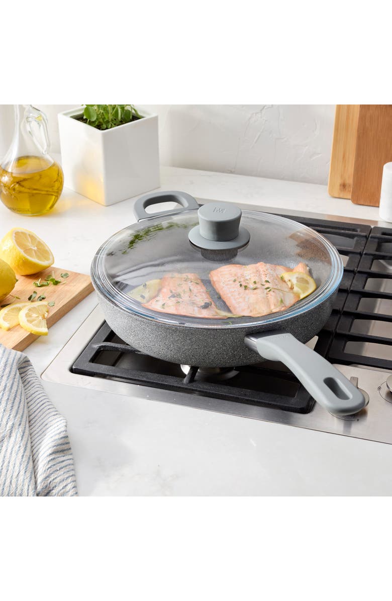 ZWILLING Parma Plus 3.9-Quart Nonstick Sauté Pan with Lid, Alternate, color, Grey