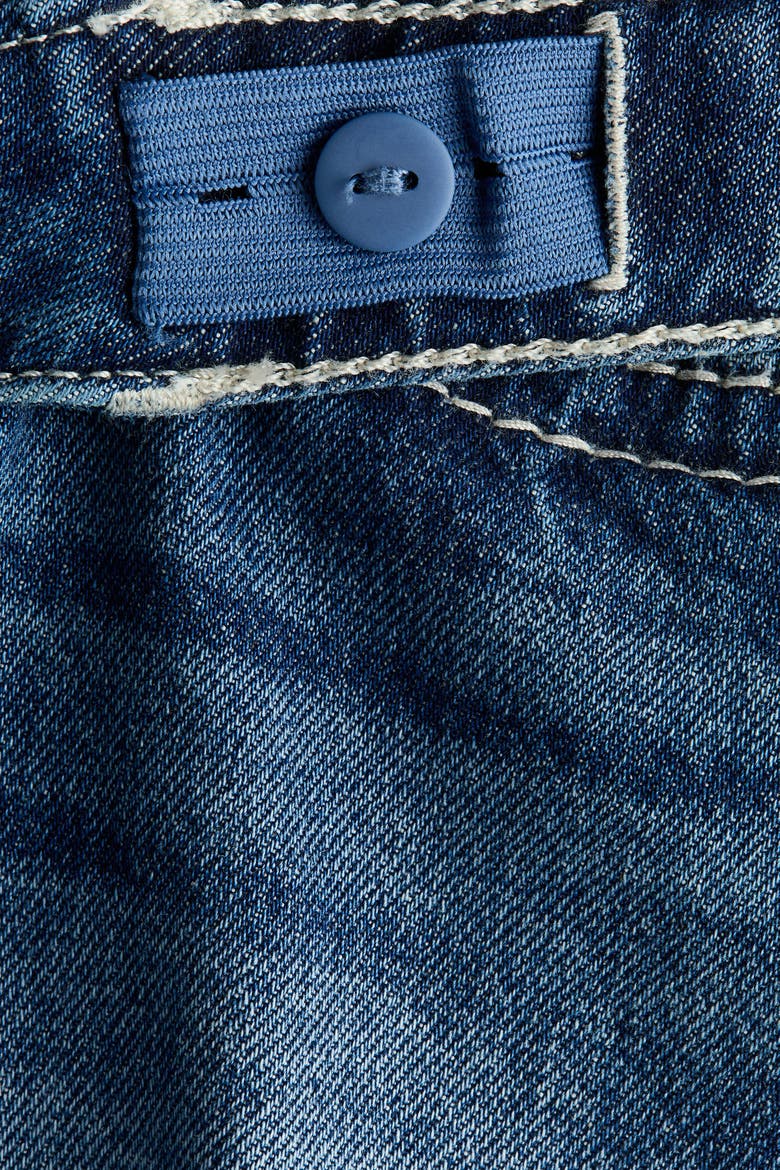 5-pocket Denim Shorts, Alternate, color, Dark denim blue