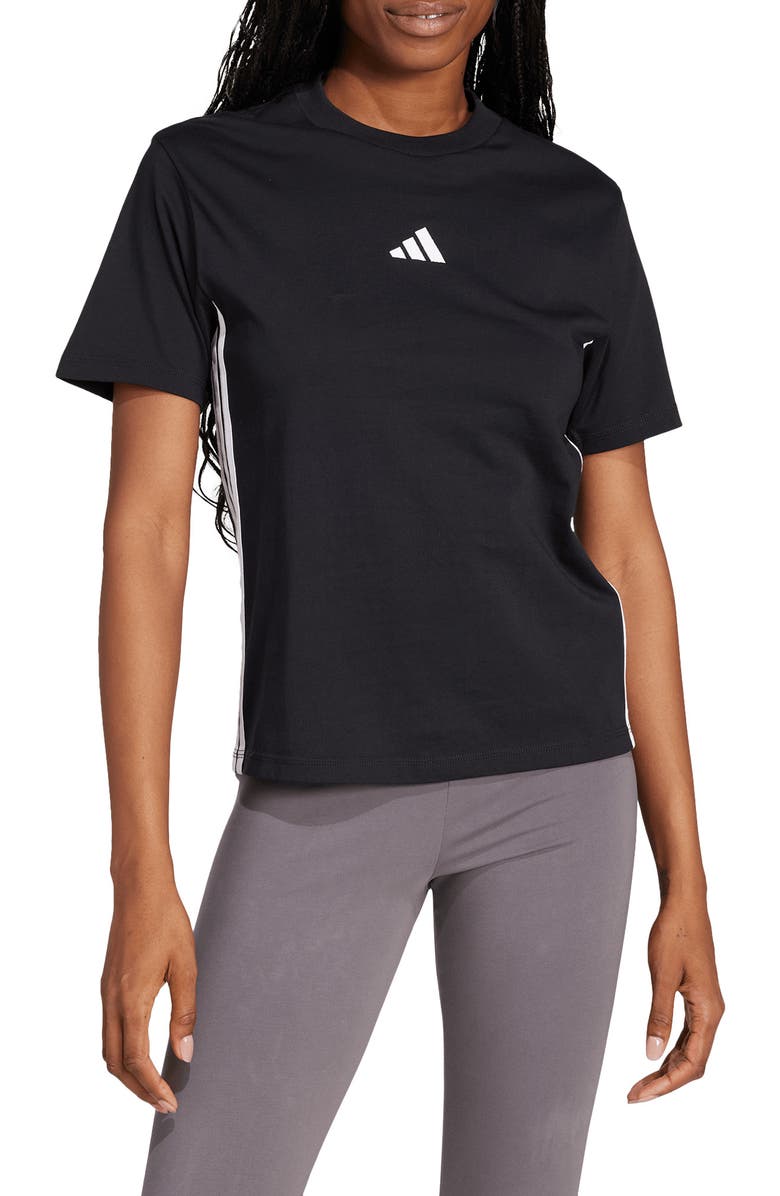 adidas 3-Stripes Cotton T-Shirt, Main, color,