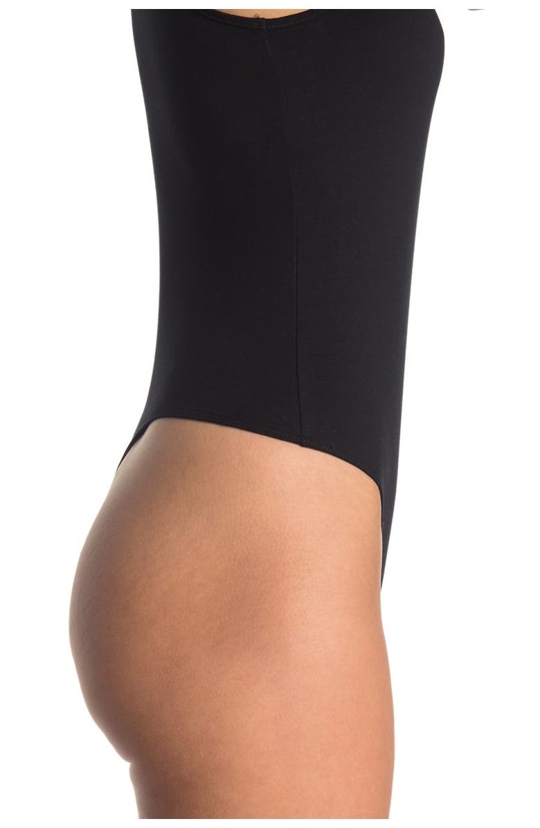 BP. Double Scoop Stretch Cotton Bodysuit, Alternate, color,