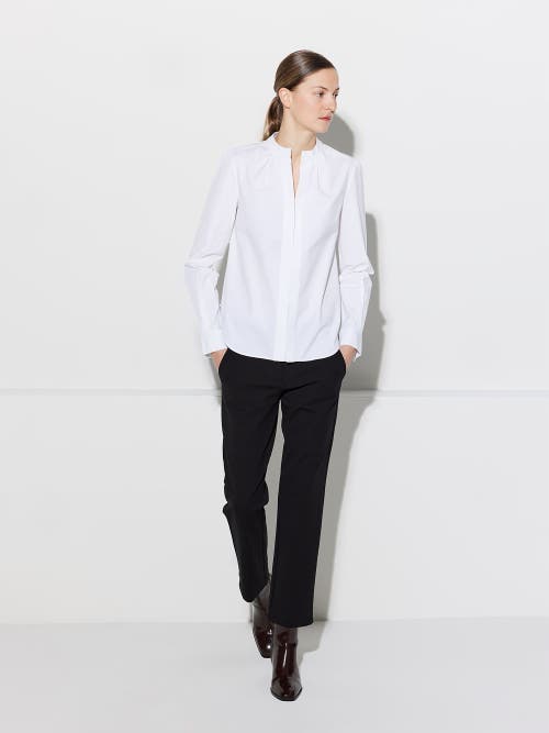 Callas Milano Olympia Poplin Blouse In White
