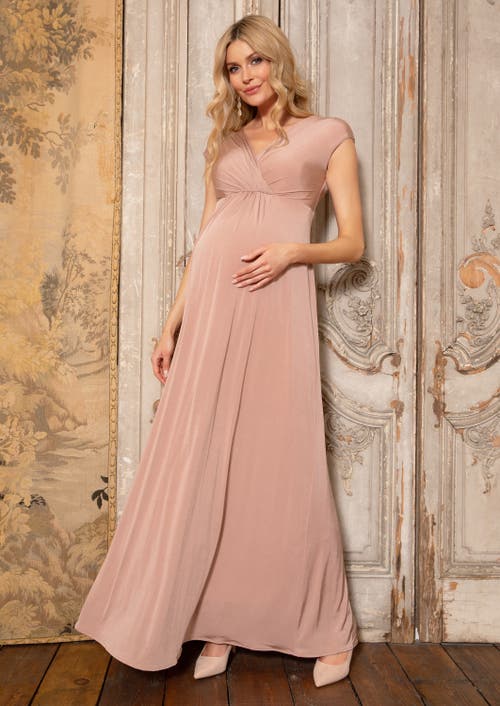 Tiffany Rose Maternity Francesca Maternity Maxi Dress In Neutral
