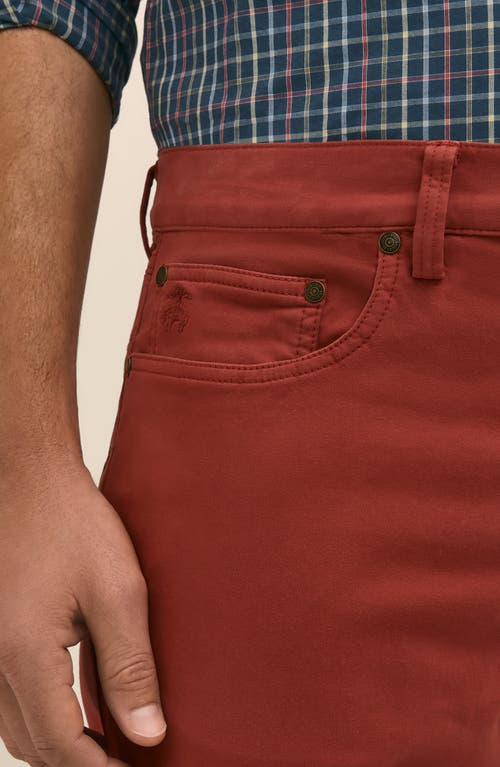 Brooks Brothers Five-pocket Straight Leg Pants In Brown