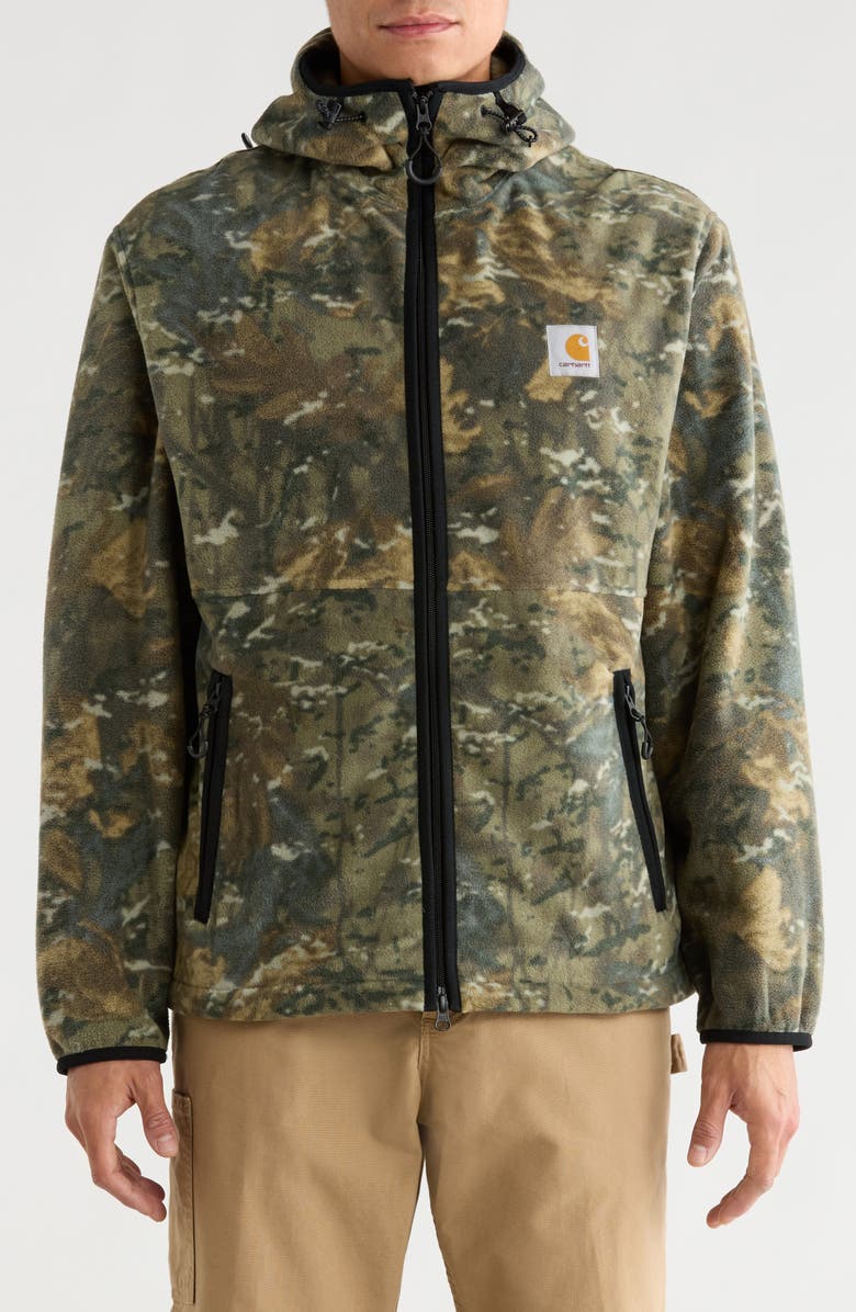 Carhartt Work In Progress Blevin Fleece Jacket, Alternate, color, Camo Combi Green