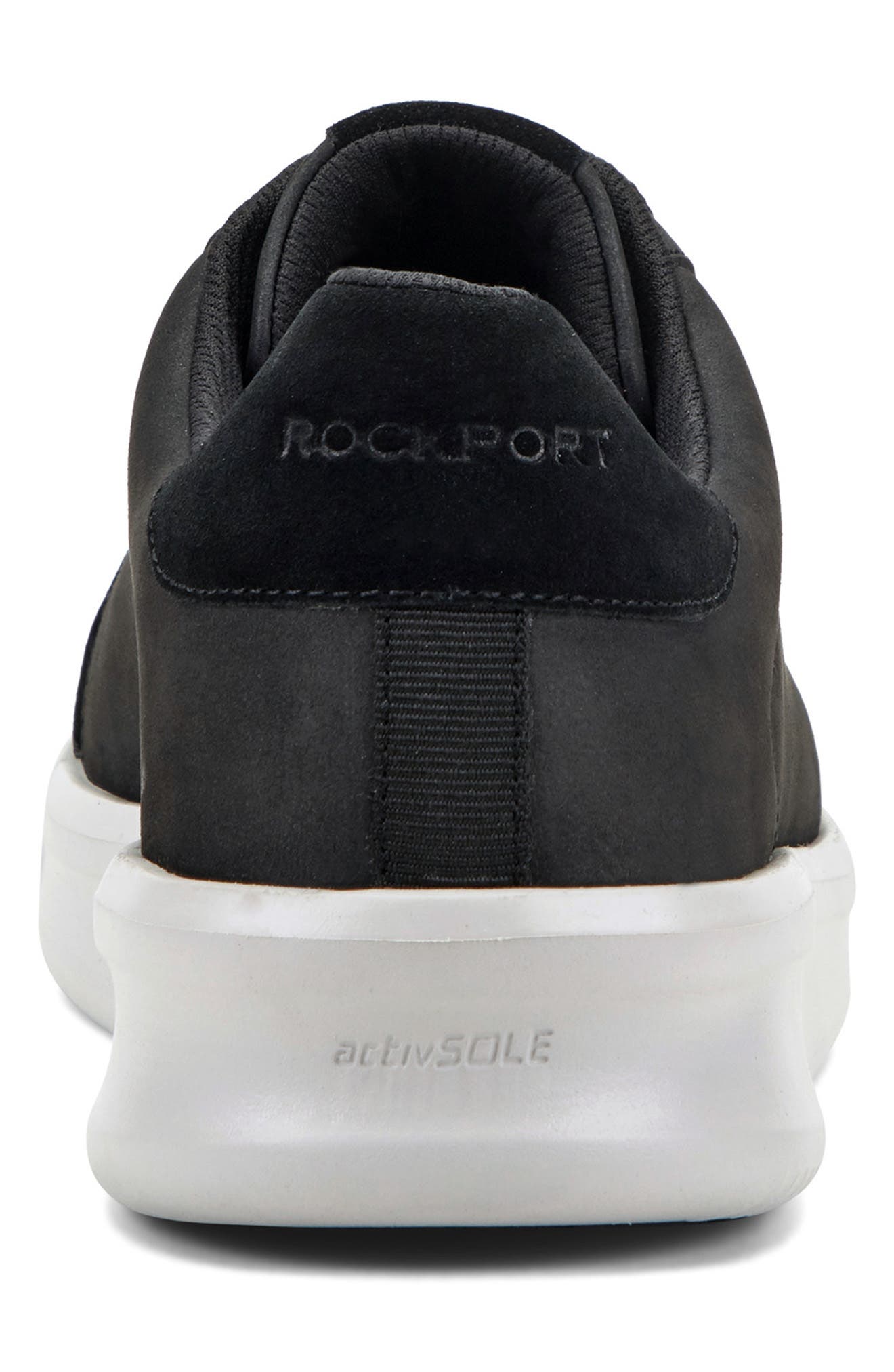 Rockport Lite Court Sneaker, Alternate, color, Black