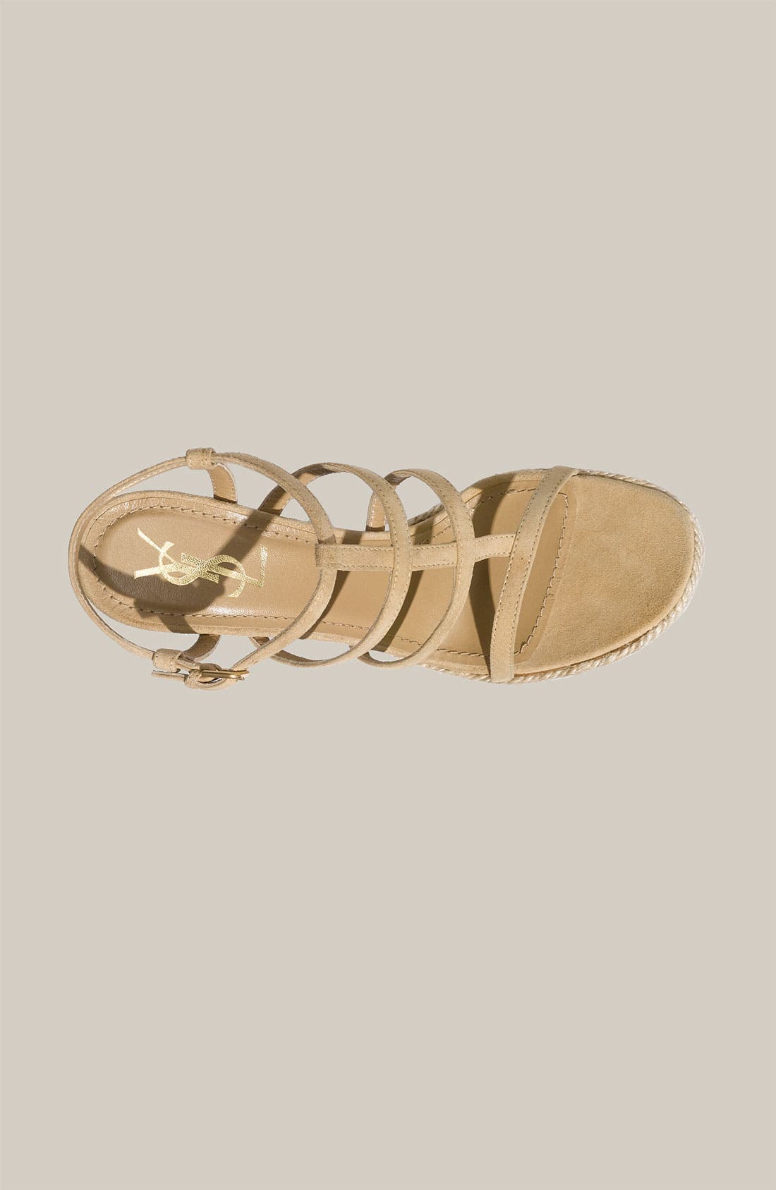 'Gipsy' Caged Espadrille Sandal, Alternate, color, BEIGE