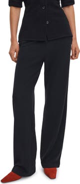 rag & bone Brushed Knit High Waist Wide Leg Pants