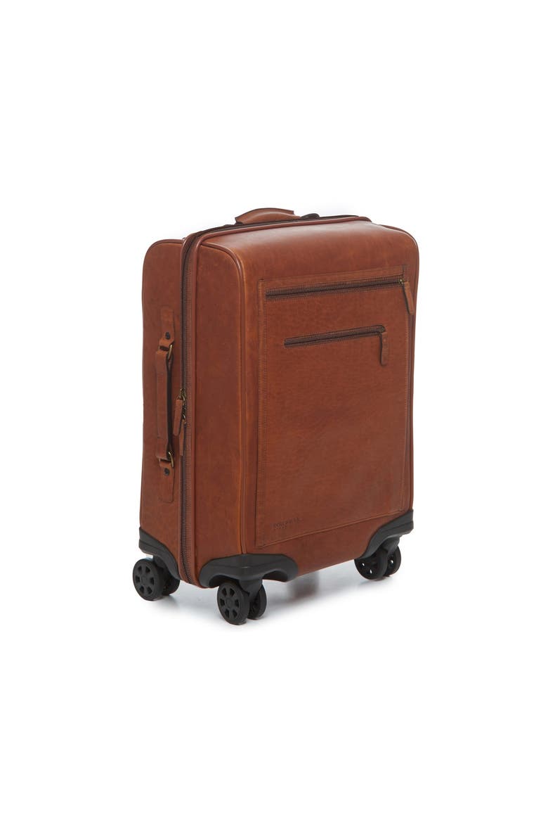 Hudson 22" Leather Wheeled Carry-On, Alternate, color, Espresso