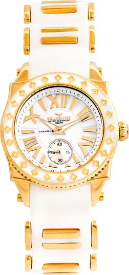 AQUASWISS Swissport L24 Diamond Sporty Watch, 44mm - 0.25 