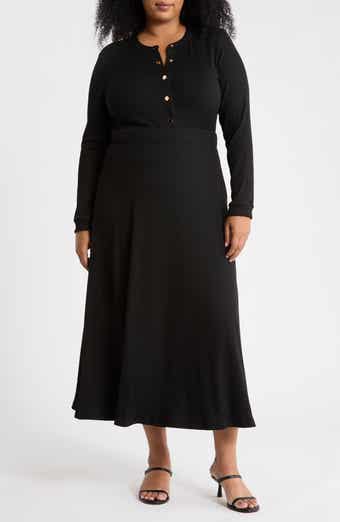 Ashton Button Front Midi Dress