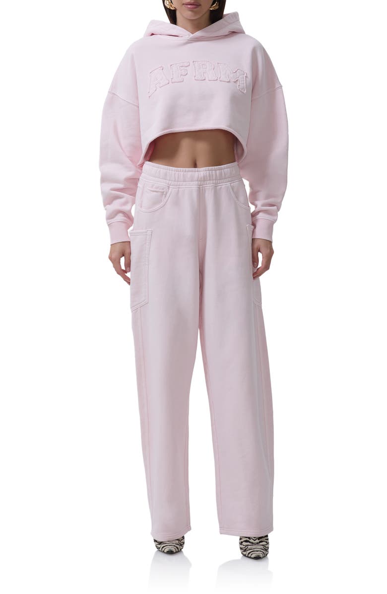AFRM Ryan Cotton Barrel Sweatpants, Alternate, color, Mauve Morn