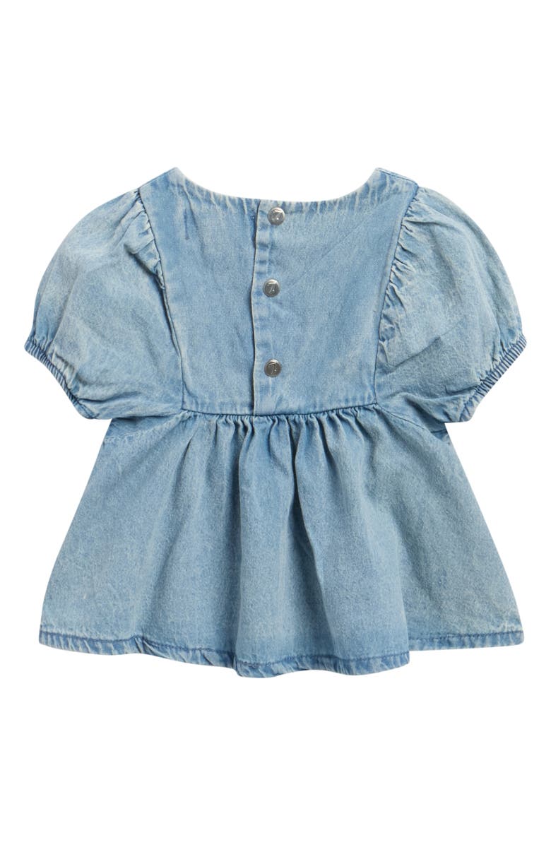 7 For All Mankind Bubble Sleeve Top & Bloomers, Alternate, color, Light Vintage
