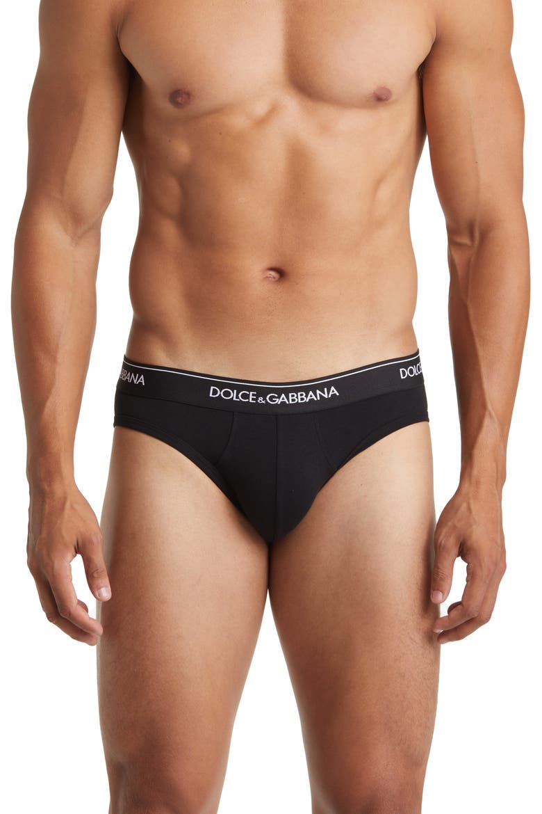 2-Pack Logo Waist Briefs, Alternate, color, BLACK