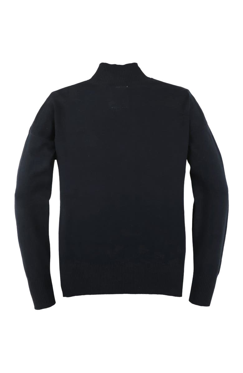 Hope & Henry Women's Funnel Neck Sweater, Alternate, color, Black Funnel Neck