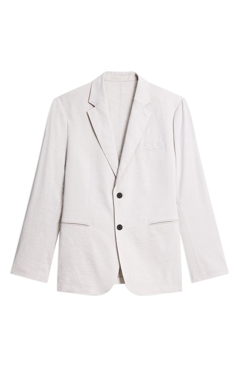 Theory Standard Linen Blend Suit Jacket, Alternate, color, Silver Cloud