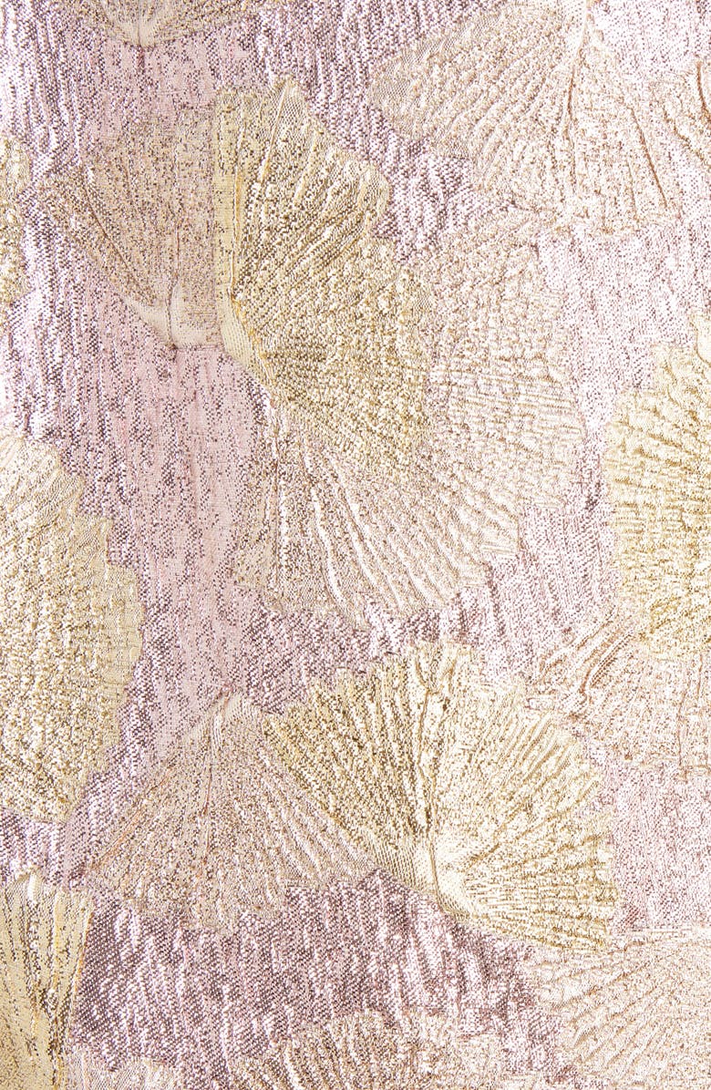 Dries Van Noten Birdy Shell Print Metallic Brocade Blazer, Alternate, color, 