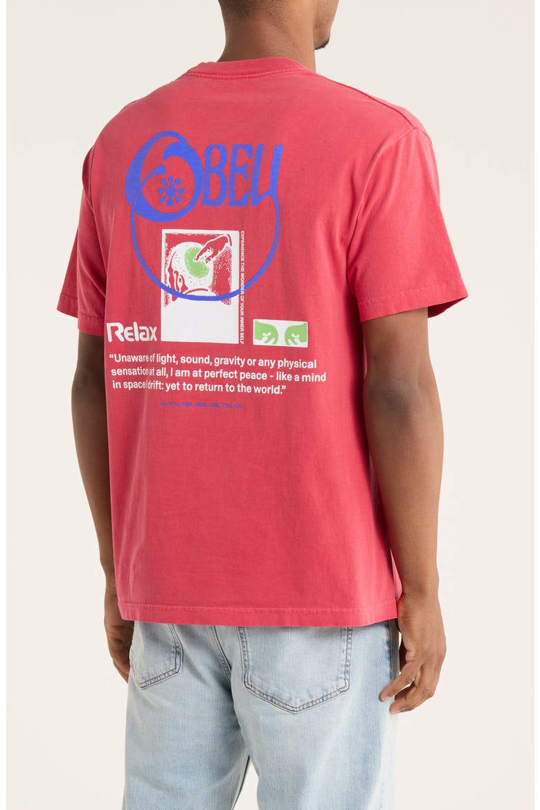 Relax Graphic T-Shirt, Alternate, color, PIGMENT RASPBERRY