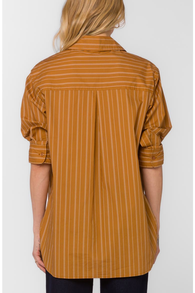 Suri Oversize Three-Quarter Sleeve Button-Up Shirt, Alternate, color, TOASTED CINNAMON