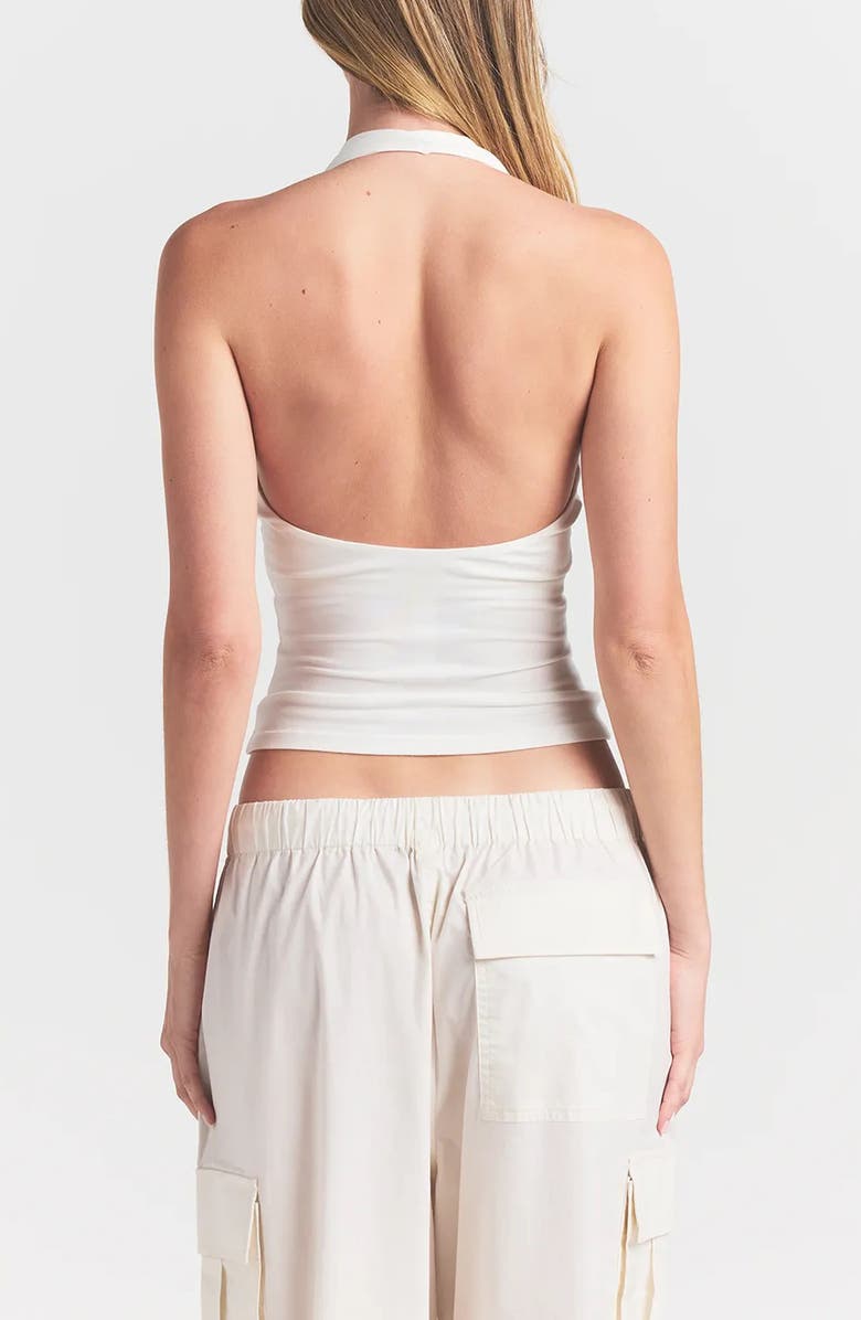 SKIMS Smooth Layers Halter Neck Camisole, Alternate, color, Egret