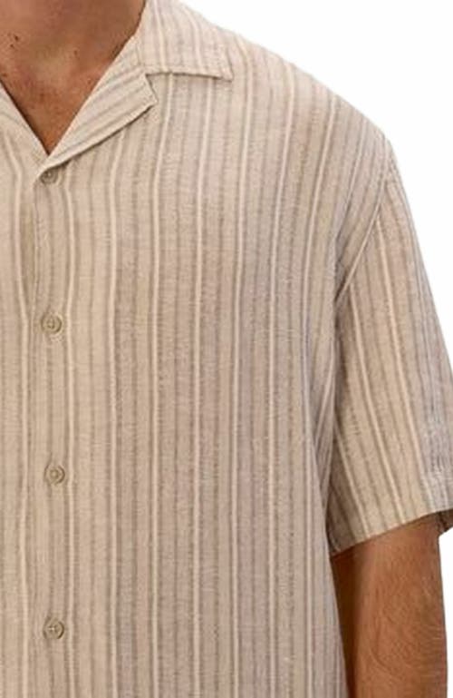 Industrie Australia The Forretta Short Sleeve Shirt In Neutral