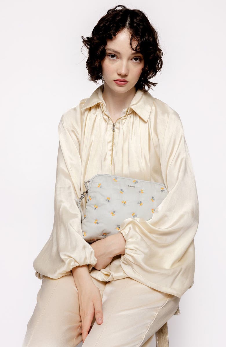 Caraa Water Repellent Organic Cotton Pouch, Alternate, color, Dove - Blue