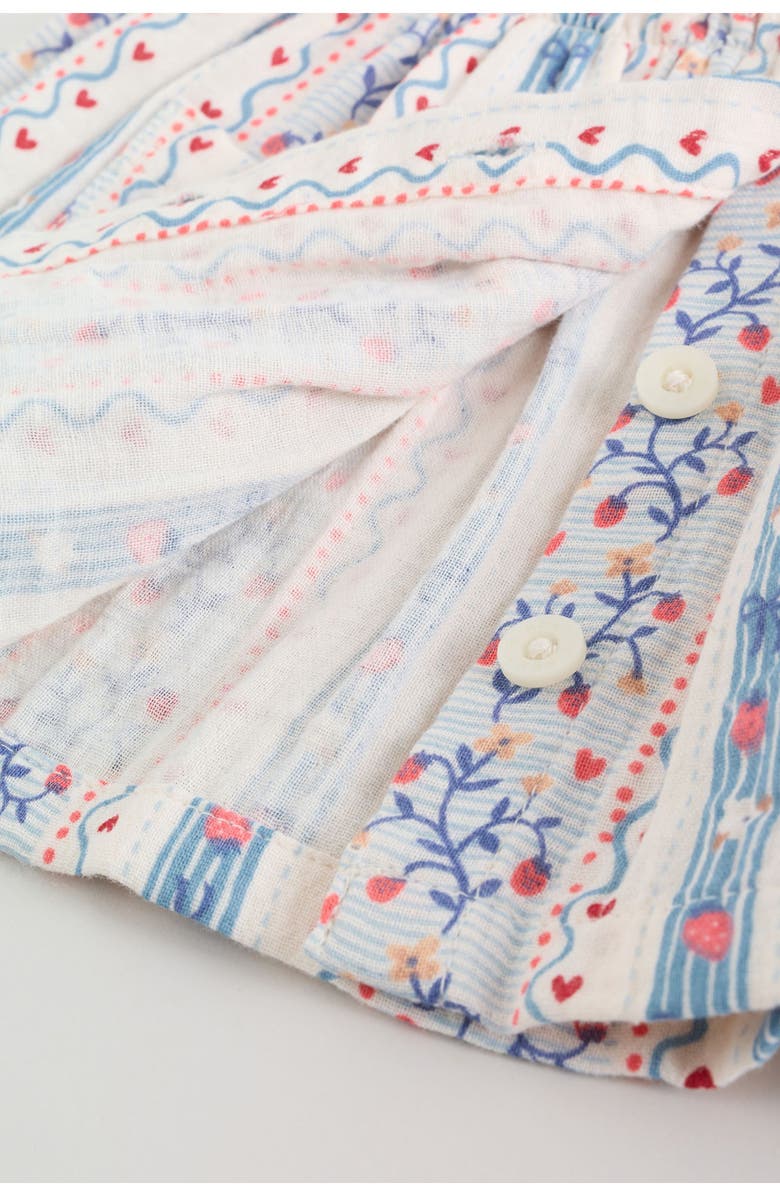 NEXT Strawberry Picnic Babydoll Top & Pants Set, Alternate, color, White/ Blue