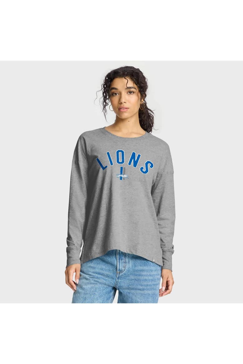 Women's Fanatics Heather Gray Detroit Lions Hometown Legacy Long Sleeve T-Shirt, Alternate, color, Heather Gray