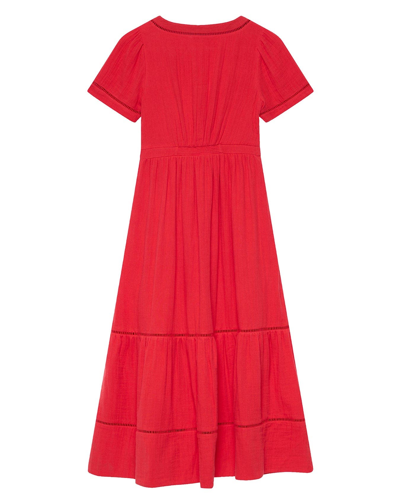 ladies cheesecloth dresses Women's White Cheesecloth Tulip Print Halterneck Frill Maxi Dress
