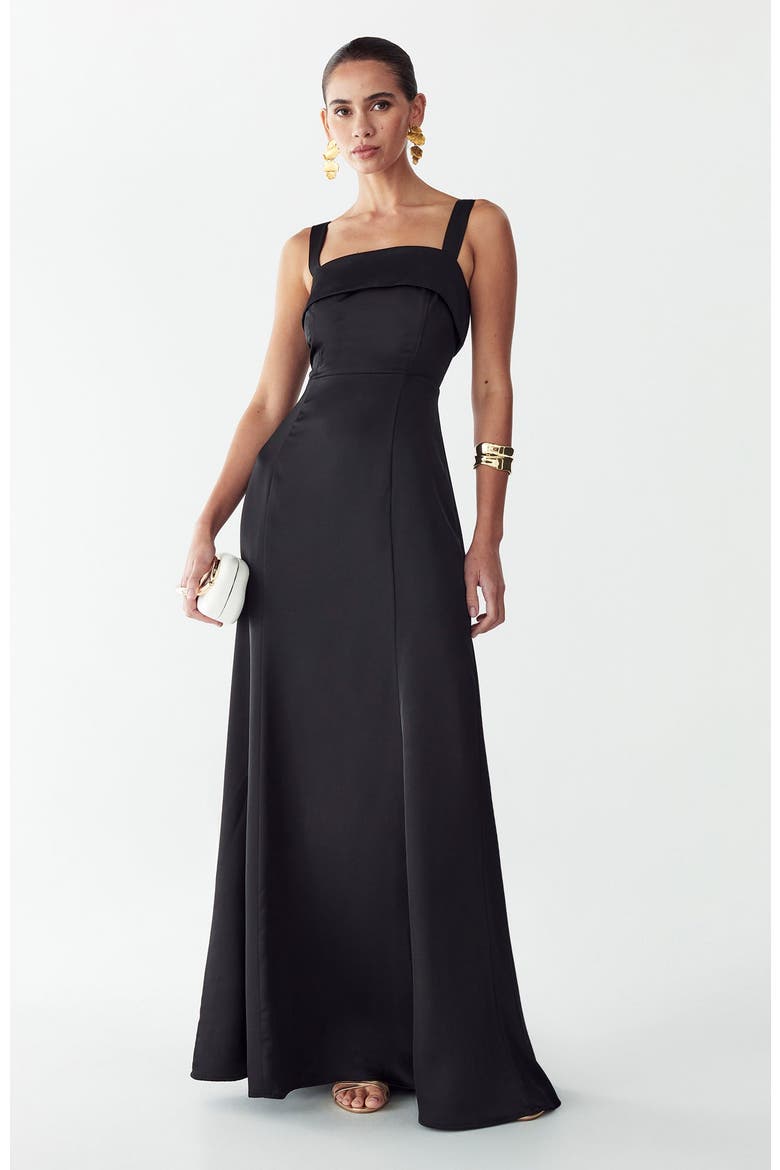 Norfolk Maxi Dress, Alternate, color, Black