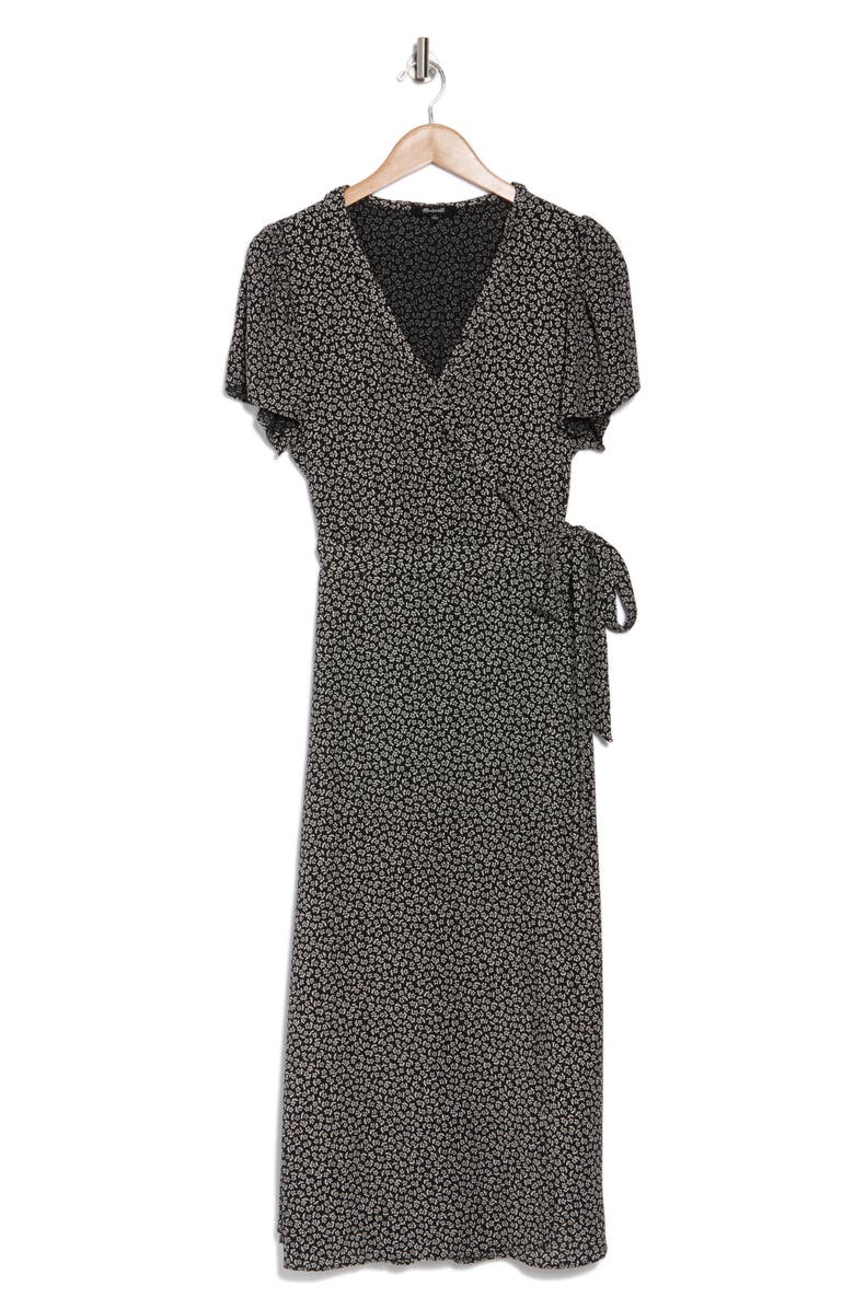 Madewell Ruffle Trim Wrap Dress, Main, color, 