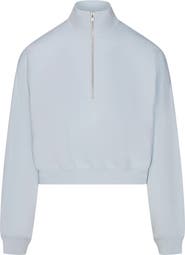 SKIMS Drapey French Terry Half Zip Pullover