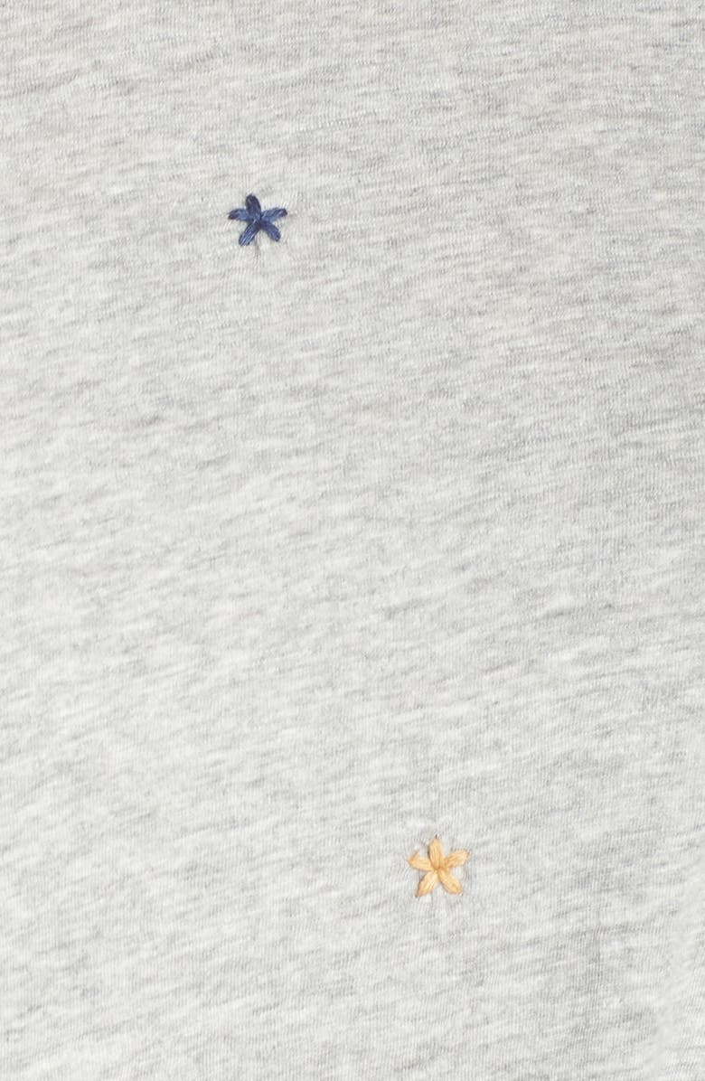 Caslon<sup>®</sup> Embroidered Twist Knit Tee, Alternate, color, 