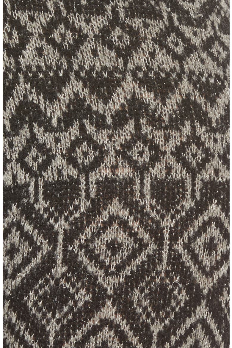Fair Isle Sweater Leggings, Alternate, color, BLACK