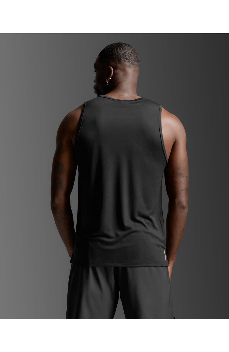 2XU Aero Tank, Alternate, color, Black/Silver Reflective