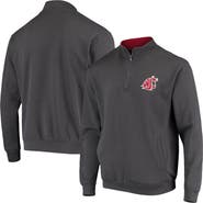 COLOSSEUM Men's Colosseum Charcoal Washington State Cougars Tortugas Logo Quarter-Zip Jacket